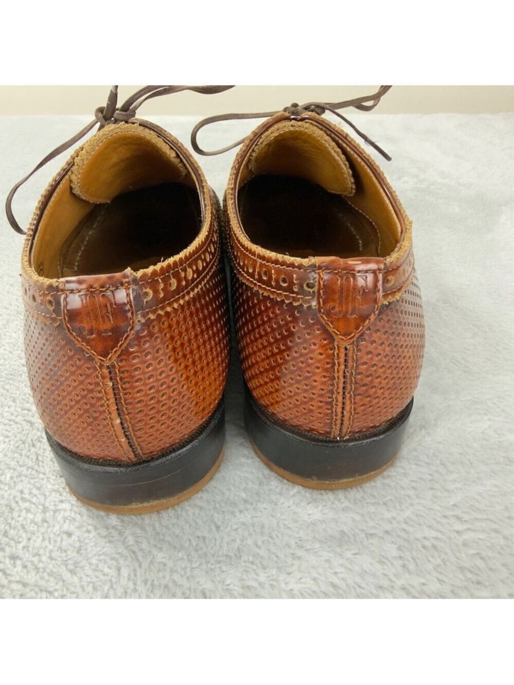 John Fluevog Men's Sz 8 US The Gateways Brandenburg Oxford brogue shoes brown - Picture 11 of 13